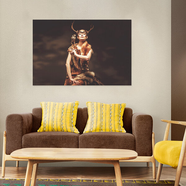 Mondiart Aluart schilderij Mondiart 'Shaman Woman'