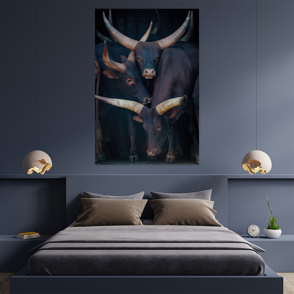 Mondiart Aluart schilderij Mondiart 'Watusi Family'