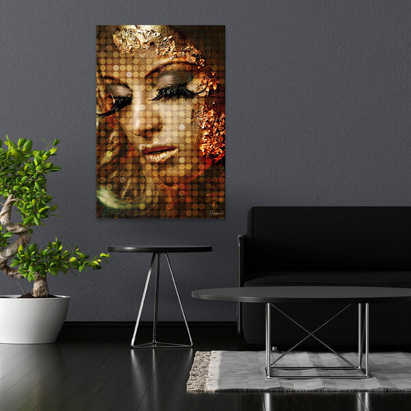 Mondiart Aluart schilderij Mondiart 'Gold and Beautiful'