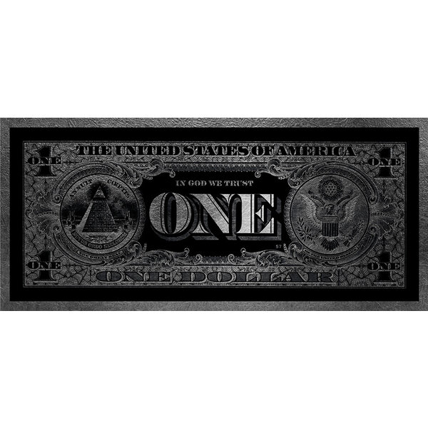 Mondiart Aluart Schilderij Mondiart 'One Dollar Silver'