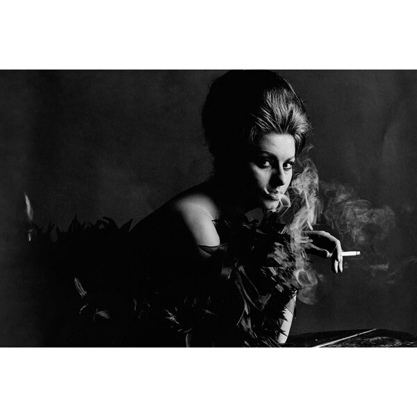 Mondiart Aluart Schilderij Mondiart 'Sophia Loren Smoking'