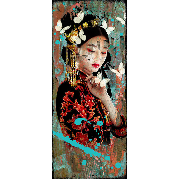 Hans jochem bakker Leather dibond 'Geisha VI'