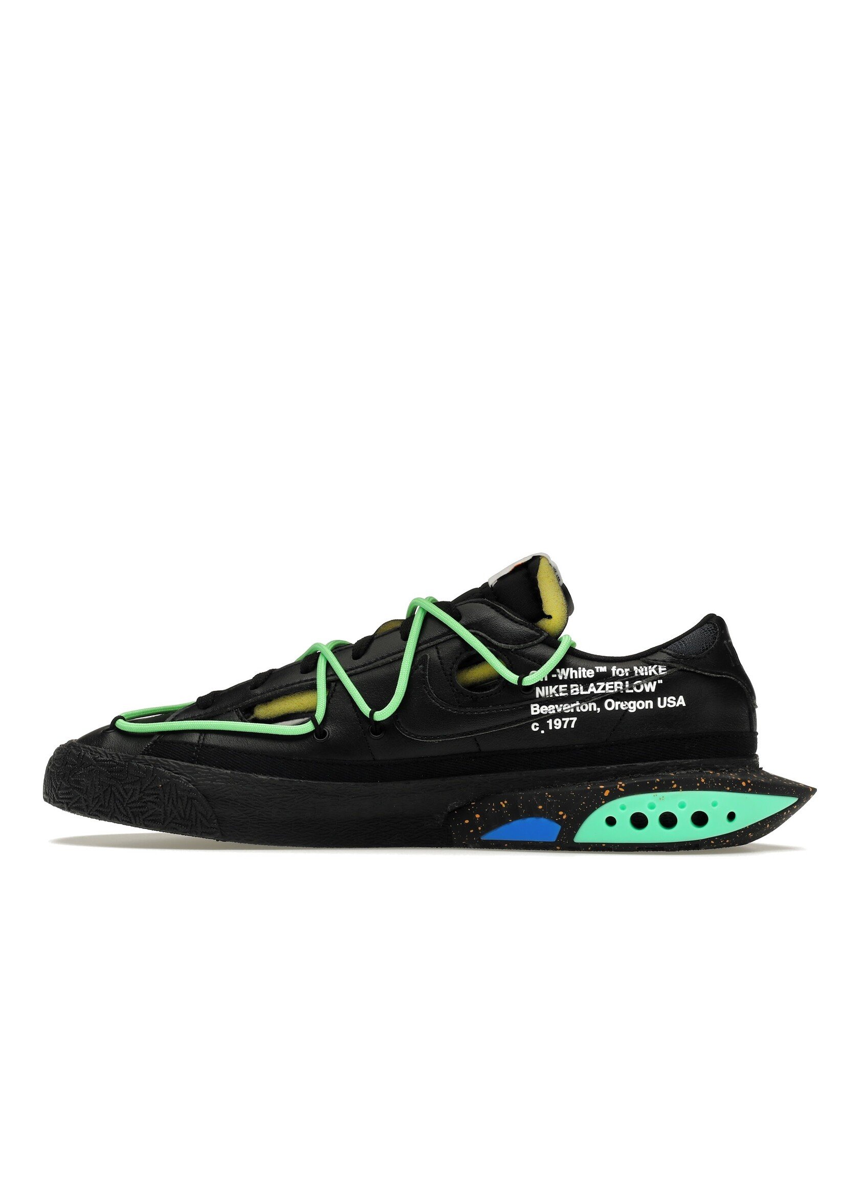 Nike Blazer Low Off-White Black Electro Green