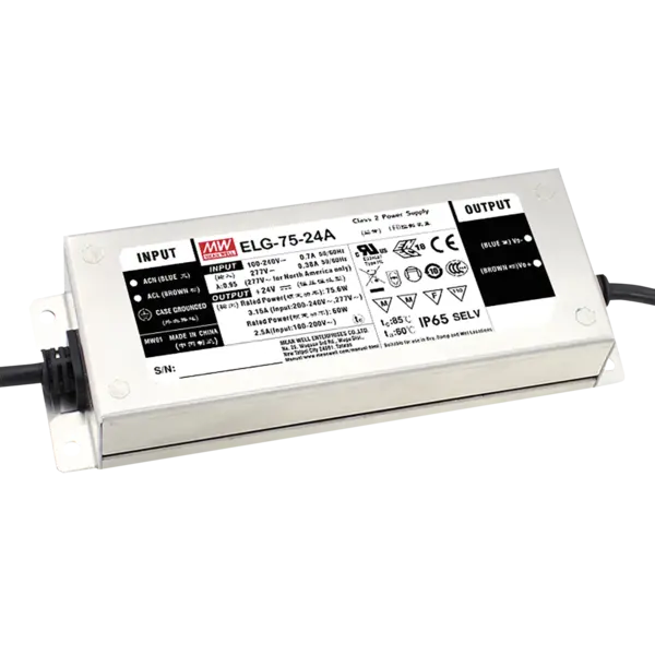 Meanwell Meanwell | Alimentation LED IP67 24 V Dali | Meanwell ELG-V-24DA 3Y