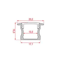 Artecta Artecta | Profile Pro 17 Recessed | Longueur : 2m