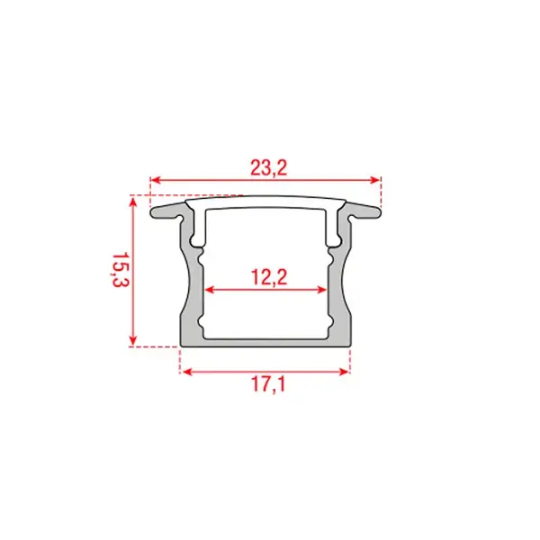 Artecta Artecta | Profile Pro 17 Recessed | Length: 2m