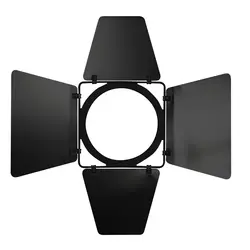 Showtec | 30312 | Barndoor for Parcan 56 | vierbladige aluminium barndoor | Kleur: Zwart