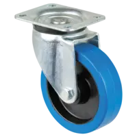 Showgear Showgear | Roue bleue pivotante | 125 mm