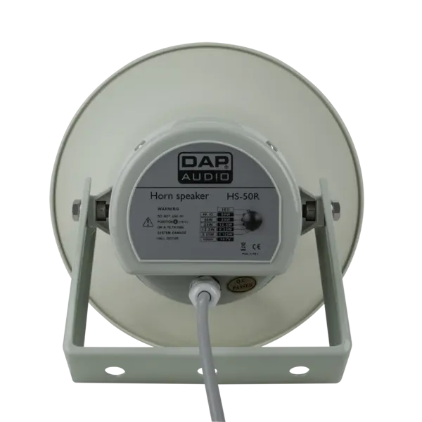 DAP DAP | HS-R | Passieve Ronde Hoornluidspreker | Kleur: Lichtgrijs