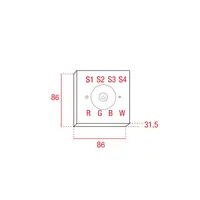 Artecta Artecta | A9990365 | Play-XV Wall Panel Single Zone RGBW RF-DMX | RF/DMX white