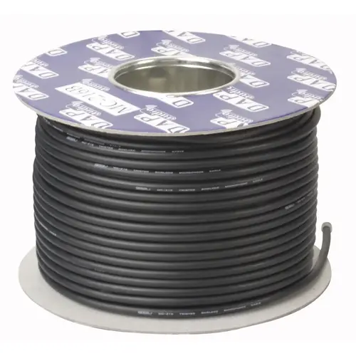 DAP DAP | D9411B | LC-126 | Kleur: Zwarte line-kabel asymmetrisch | 100m op een spoel