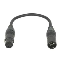 DAP DAP | FLA44 | 3-pin male to 5-pin female DMX adapter | Neutrik XX | Verloopkabel
