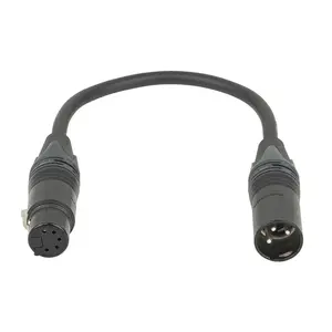 DAP DAP | FLA44 | 3-pin male to 5-pin female DMX adapter | Neutrik XX | Verloopkabel