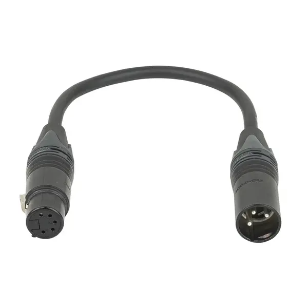 DAP DAP | FLA44 | 3-pin male to 5-pin female DMX adapter | Neutrik XX | Verloopkabel