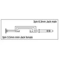 DAP DAP | XGA39 | XGA39 | mini-jack/F to Jack/M stereo