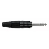 DAP | JMK103BB | 6.3 mm Jack Plug Stereo Black housing | Black end cap