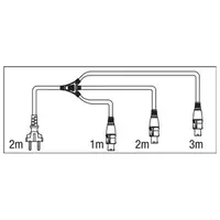 DAP DAP | 90456 | Schuko to Neutrik powerCON splitter 3-way | 5 m