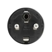 ABL ABL | 90401 | Rubber Schuko Connector Male | Zwarte behuizing - CEE7/VII
