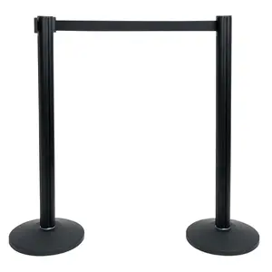 Showgear Showgear | E708903 | 2 m Adjustable Crowd Barrier PRO | Set, noir