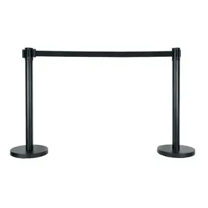 Showgear Showgear | E708901 | 2 m Adjustable Crowd Barrier | Set, noir