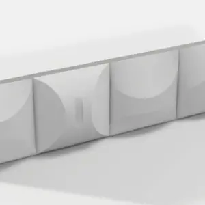 Wentex Wentex | 88807 | 3D Deco Panel Double Wave | For 2x Wentex SET Frame - A Module 100 x 100 cm