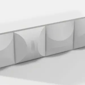 Wentex Wentex | 88807 | 3D Deco Panel Double Wave | Voor 2 x Wentex SET Frame | A Module 100 x 100 cm