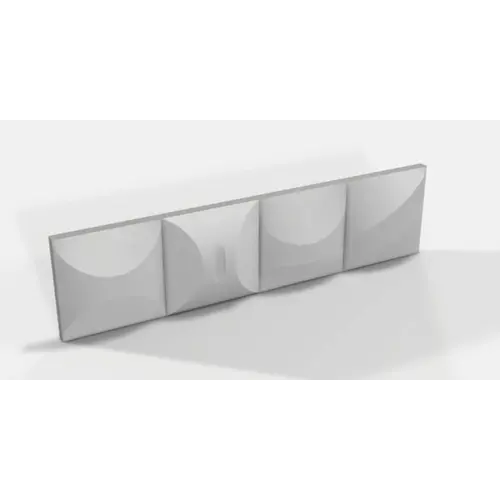 Wentex Wentex | 88807 | 3D Deco Panel Double Wave | Pour 2 x Wentex SET Frame - A Module 100 x 100 cm
