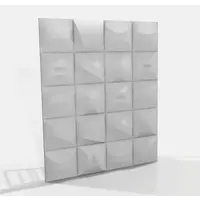 Wentex Wentex | 88807 | 3D Deco Panel Double Wave | Voor 2 x Wentex SET Frame | A Module 100 x 100 cm