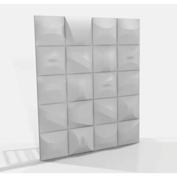 Wentex Wentex | 88807 | 3D Deco Panel Double Wave | For 2x Wentex SET Frame - A Module 100 x 100 cm