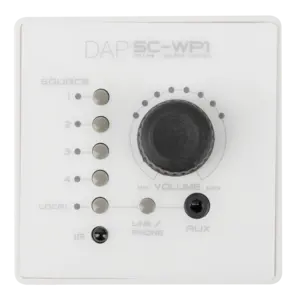 DAP DAP | SC-WP1 | Wandpaneelafstandsbediening voor SC-5.2 Source Control