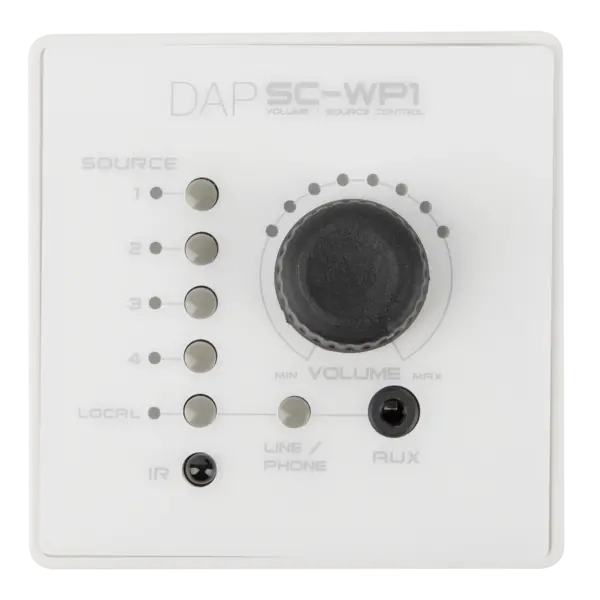 DAP DAP | SC-WP1 | Wall panel remote control for SC-5.2 Source Control