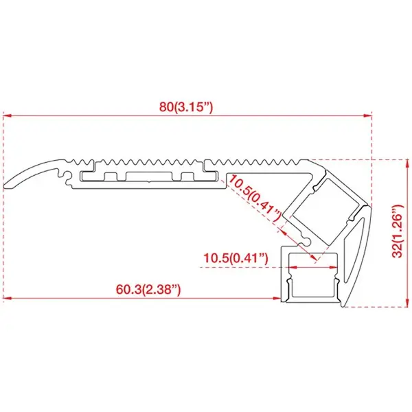 Artecta Artecta | A9930414 | Profile Pro Stair Black | Longueur : 2 m