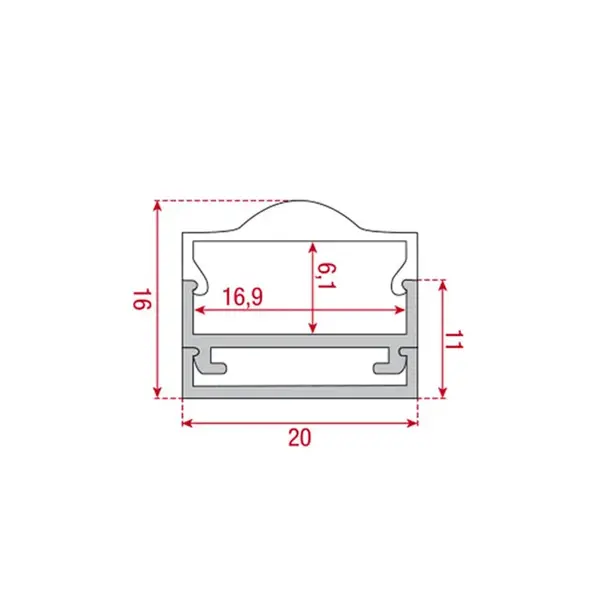 Artecta Artecta | A9930312 | Profile Pro 12 Surface | Lengte: 2m