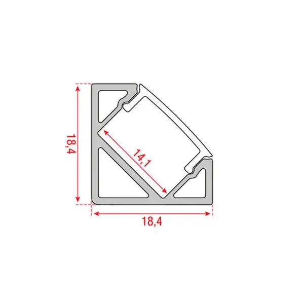 Artecta Artecta | A9930404 | Profile Pro 20 Corner | Length 2 m