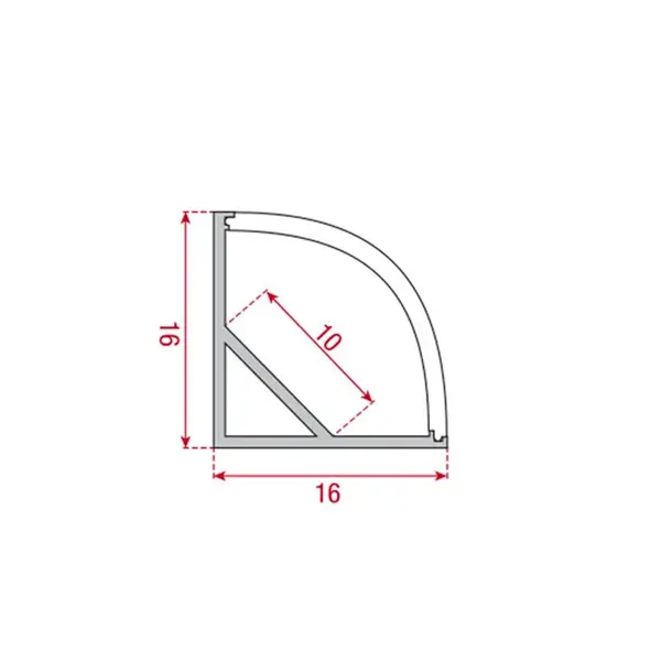 Artecta Artecta | A9930306 | Profile Pro 6 Corner | Length 2 m