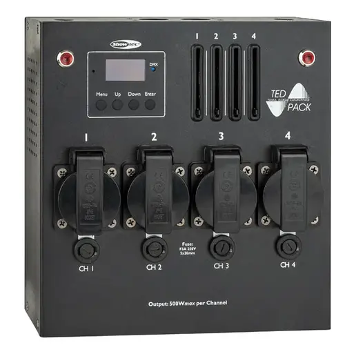 Showtec Showtec | 50447 | TED Pack LC | 4-Kanaals dimmer pack met local control