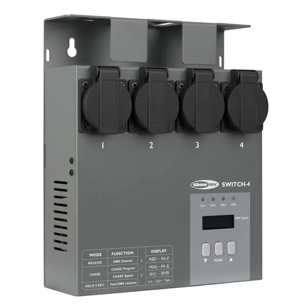 Showtec Showtec | 50357 | MultiSwitch | Bloc de puissance DMX à 4 canaux