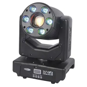 Showtec Showtec | 45022 | Shark Combi Spot One | 6 x 8 W RGBW LED Wash and Spot Moving Head