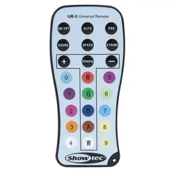 Showtec Showtec | 44002 | UR-5 Universal IR Remote | Compatible with IR supported Showtec products for controlling colours, strobe, dimming or programs Showtec | 44002 | UR-5 Universal IR Remote | Compatible with IR supported Showtec products for controlling colours, strobe, dimming or programs