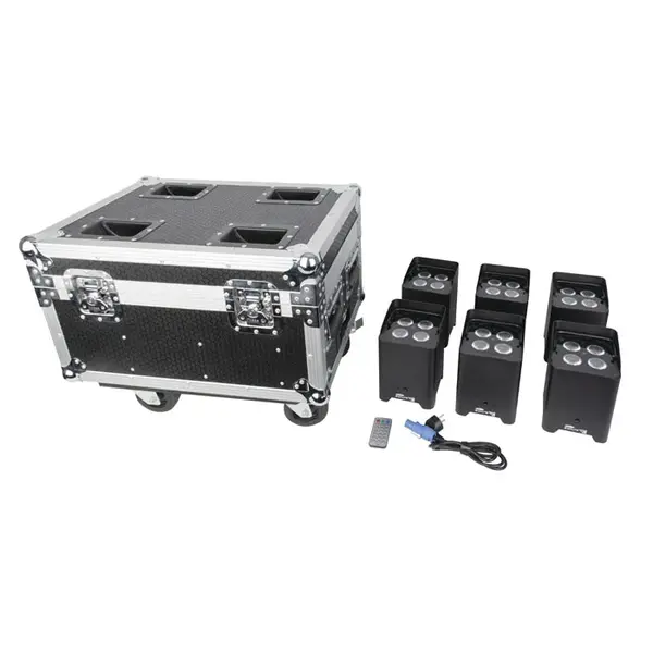 Showtec Showtec | 44068 | EventLITE 4/10 Q6 Set | Flight Case incl. 6x EventLITE 4/10 Q6