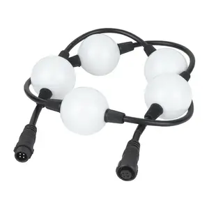 Showtec Showtec | 44571 | Pixel Bubble Extension String | 1 m de chaîne avec 5 sphères LED blanches translucides de 50 mm (2")