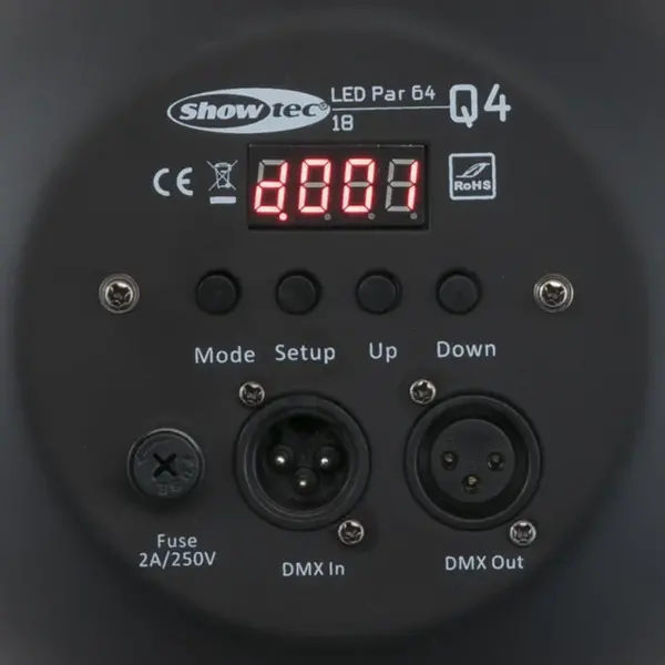 Showtec Showtec | 42468 | LED Par 64 Short Q4-18 | 18 x 8 W RGBW LED Par | Kleur: Zwart