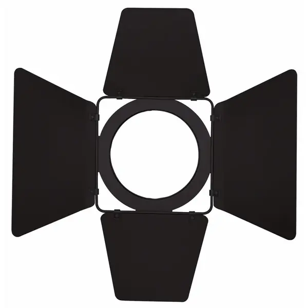 Showtec Showtec | 33056 | Barndoor for Performer Fresnel Mini | Volets en métal noir à quatre coupe-flux