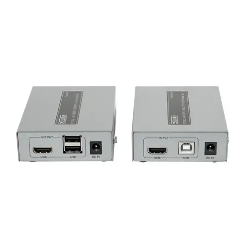 DMT DMT | 101242 | VT202 - KVM HDMI / USB Fibre Extender Set | Solution de transmission de signaux USB et HDMI sur de longues distances par fibre optique