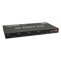 DMT DMT | 101221 | VT101 - HDMI Matrix 4x4 | 4-in / 4-out Routable HDMI Switch with remote