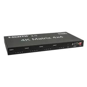 DMT DMT | 101221 | VT101 - HDMI Matrix 4x4 | 4-in / 4-out Routable HDMI Switch with remote