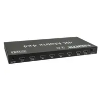 DMT DMT | 101221 | VT101 - HDMI Matrix 4x4 | 4-in / 4-out Routable HDMI Switch with remote
