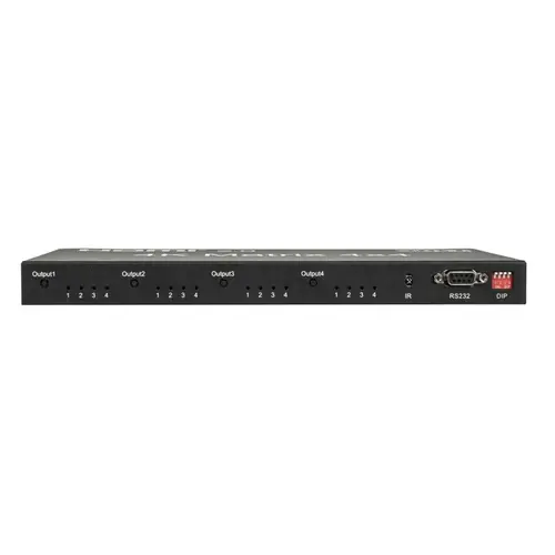 DMT DMT | 101221 | VT101 - HDMI Matrix 4x4 | Commutateur et routeur HDMI télécommandé à quatre entrées et quatre sorties