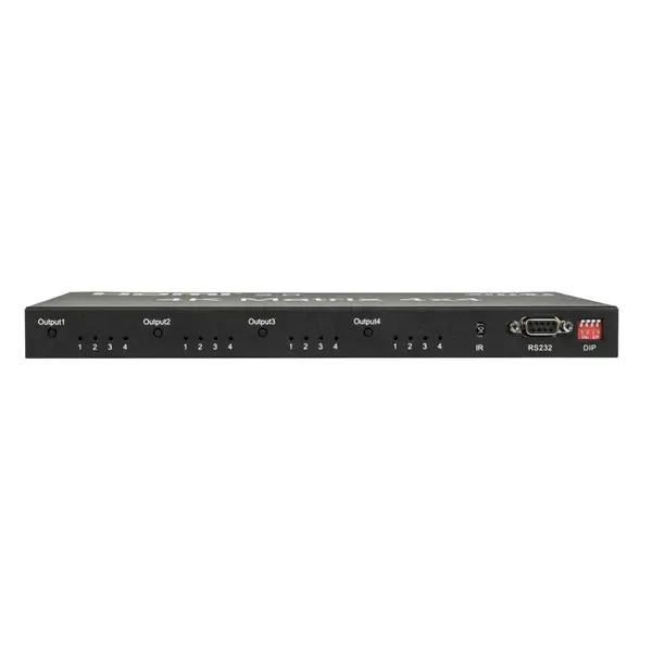 DMT DMT | 101221 | VT101 - HDMI Matrix 4x4 | Commutateur et routeur HDMI télécommandé à quatre entrées et quatre sorties