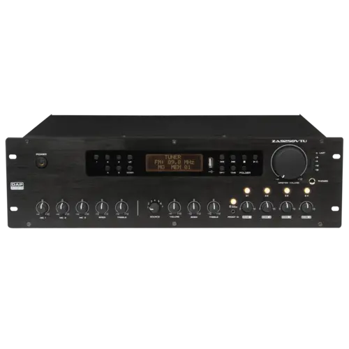 DAP DAP | D6155 | ZA-9250VTU | Mélangeur amplificateur à 4 zones de 250 W, 100 V, avec commandes de contrôle de volume de zone